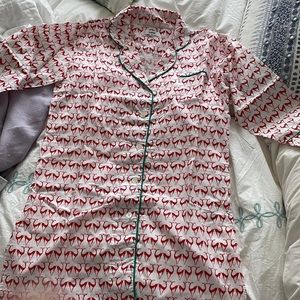 Small Marigot nightshirt with red reindeer
